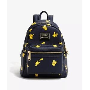 Pokemon Loungefly Pokémon Pikachu Allover Print Mini Backpack